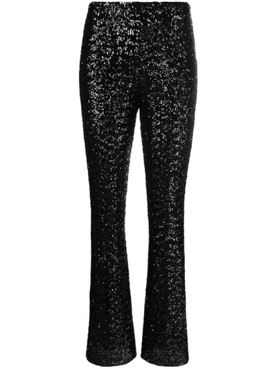 Shop Oseree Oséree Paillettes Wide Pants Clothing In Black
