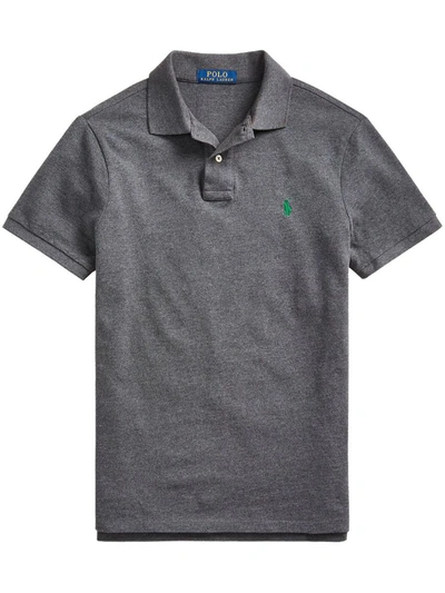 Shop Polo Ralph Lauren Short Sleeve-knit Clothing In Barclay Heather/c6128