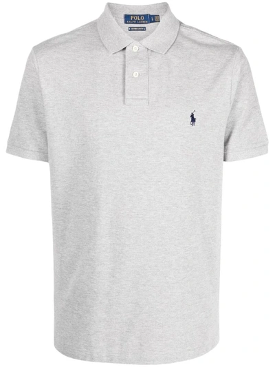 Shop Polo Ralph Lauren Short Sleeve-knit Clothing In Andover Heather/c7927