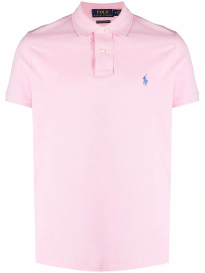 Shop Polo Ralph Lauren Short Sleeve-knit Clothing In Carmel Pink/c7349