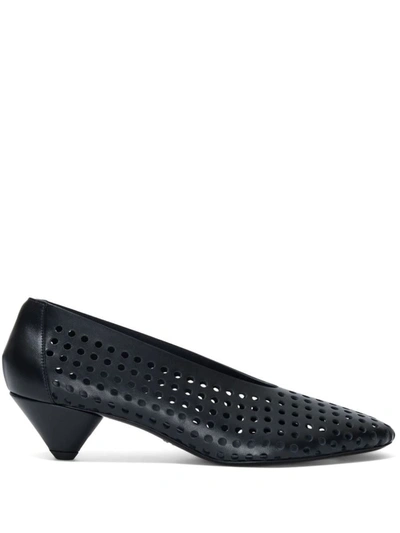 Shop Proenza Schouler Perforated Cone Pumps - 40mm Shoes In Black