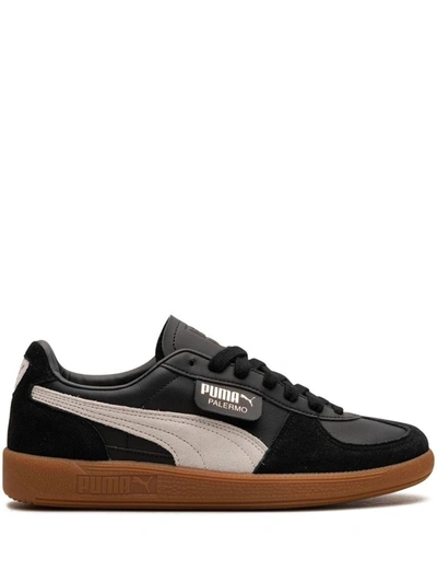 Shop Puma Palermo Lth Shoes In Black Feather Gray Gum