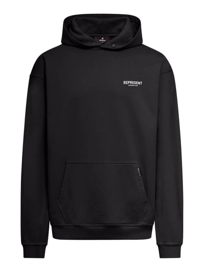 Shop Represent Hoodies Sweatshirt In Black