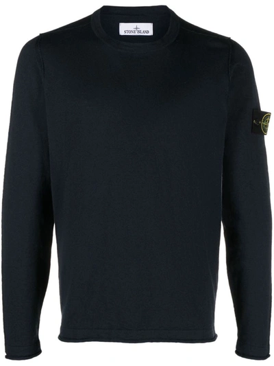 Shop Stone Island Sweater Clothing In Blue