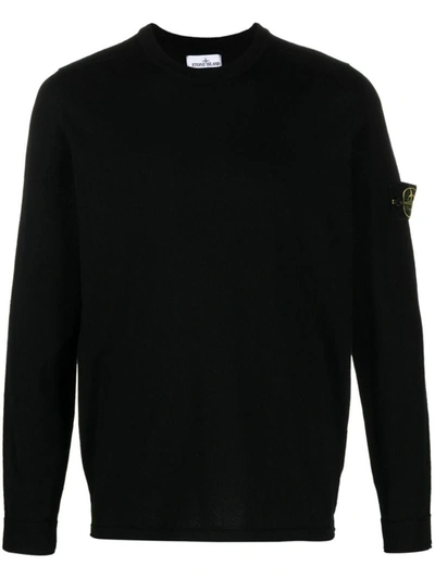 Shop Stone Island Sweater Clothing In Black