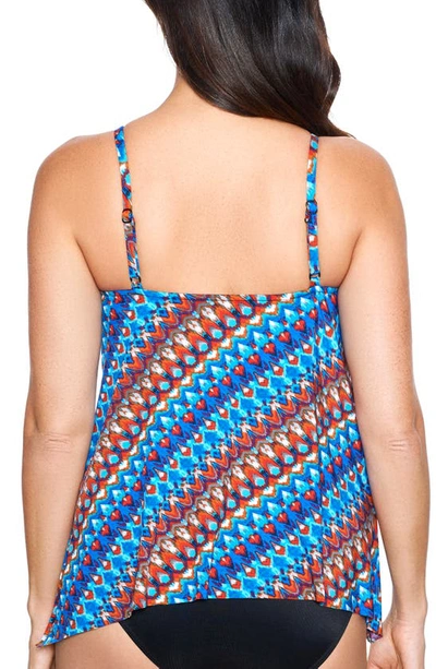 Shop Miraclesuit ® Nepali Peephole Tankini Swim Top In Multi