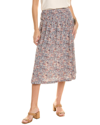 Shop Nation Ltd Zabina A-line Skirt In Blue