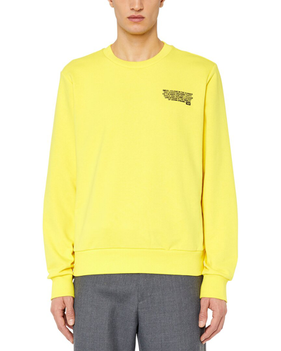 Shop Diesel Ginn Sweatshirt In Yellow