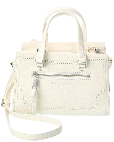 Shop Marc Jacobs Cruiser Mini Leather Crossbody In White