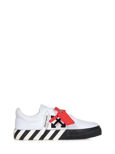 Shop Off-white Low Vulcanized Sneakers In 0110