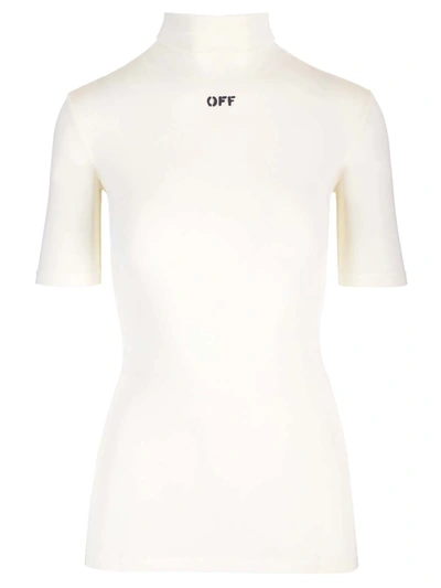 Shop Off-white Fitted Top In 0410