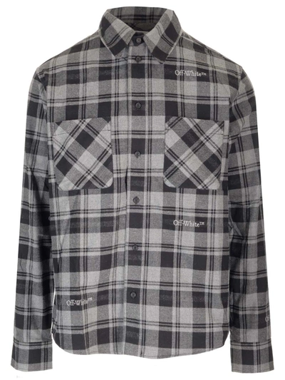 Shop Off-white Check Flannel Shirt In 0800
