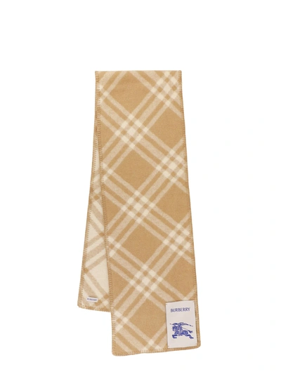 Shop Burberry Scarf In Archive Beige