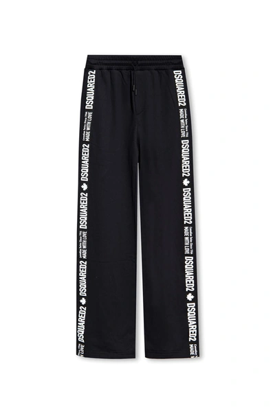 Shop Dsquared2 Sweatpants With Logo In Black