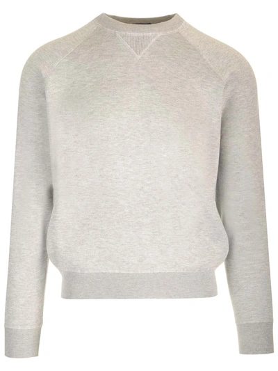 Shop Tom Ford Double Face Sweatshirt In Grey