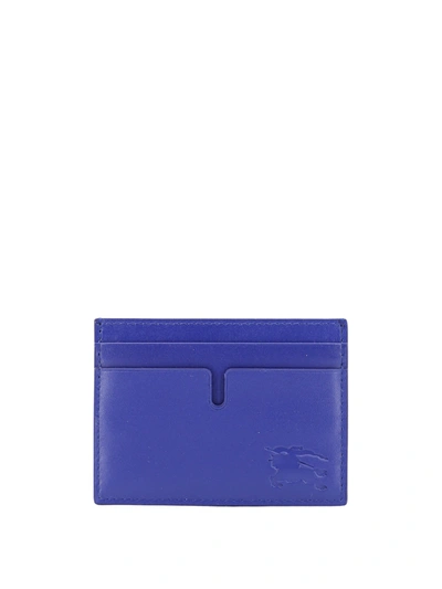 Shop Burberry Card Holder In Royal Blue
