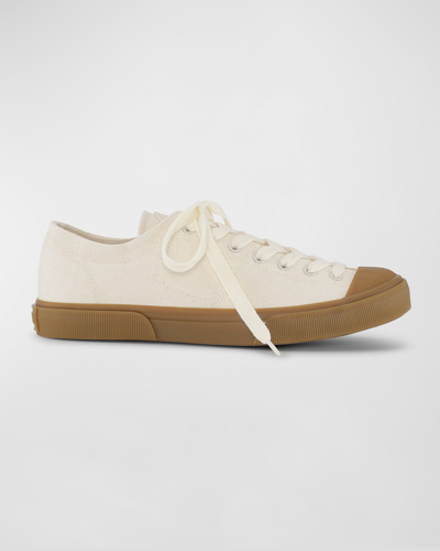 Shop Ganni Organic Cotton Classic Sneakers In Egret