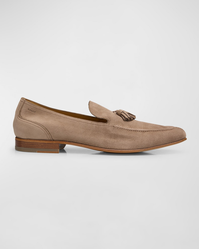 Shop Bally Men's Sayer-u Leather Tassel Loafers In Deep Sepia 23