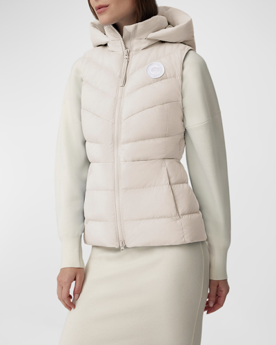 Shop Canada Goose Clair Puffer Vest In Linen