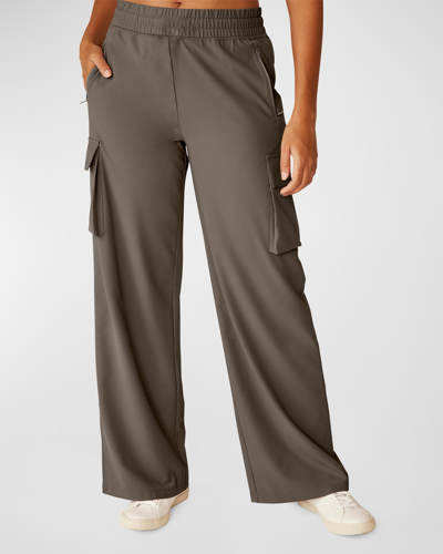Shop Beyond Yoga City Chic Cargo Pants In Dune