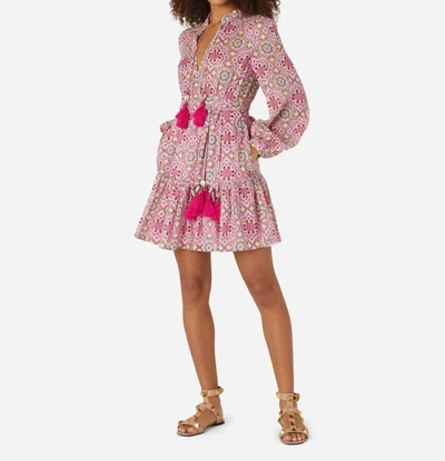 Shop Hester Bly Troia Shell Mini Dress In Pink