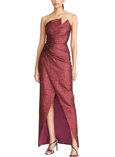 Shop Theia Harmony Asymmetrical Gown In Tuscany In Multi