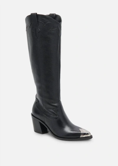 Shop Dolce Vita Kamryn Leather Boot In Black