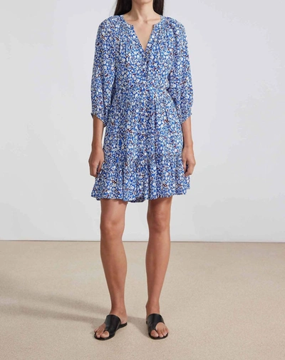 Shop Apiece Apart Mini Mitte Dress In Piet Floral Blue In Multi