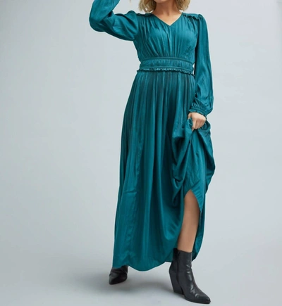 Shop Downeast Grace Maxi Dress In Deep Teal In Blue