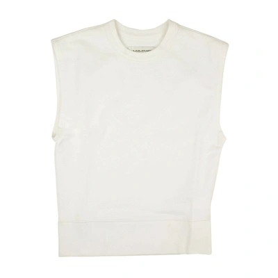 Shop A White Crewneck Sleeveless Swetshirt Vest In Multi