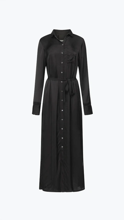 Shop Raquel Allegra Shirt Dress In Black