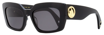 Lanvin Women's Rectangular Sunglasses Lnv615s 001 Black 55mm In Multi
