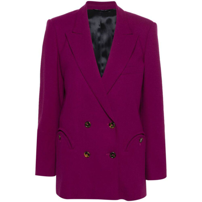Shop Blazé Milano Jackets In Purple