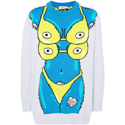 Shop Charles Jeffrey Loverboy Sweaters In Blue