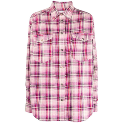 Shop Isabel Marant Étoile Shirts In Pink/neutrals