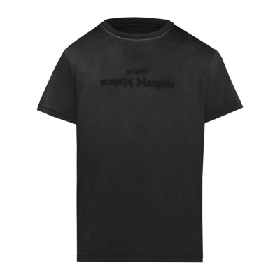 Shop Maison Margiela T-shirts In Black