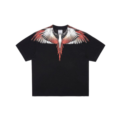 Shop Marcelo Burlon County Of Milan T-shirts In Black/red