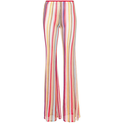 Shop Missoni Pants In Red