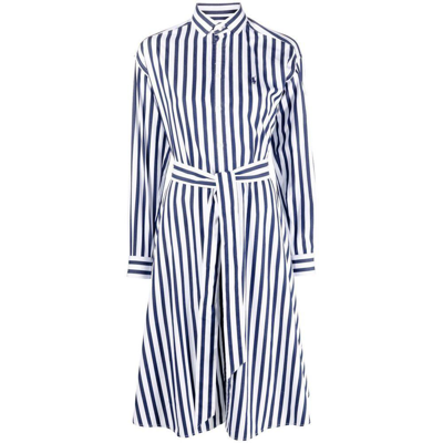 Shop Ralph Lauren Dresses In Blue/white