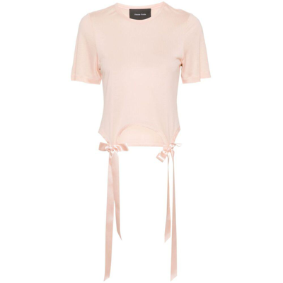 Shop Simone Rocha T-shirts In Pink