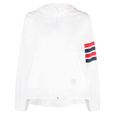 Shop Thom Browne Outerwears In White