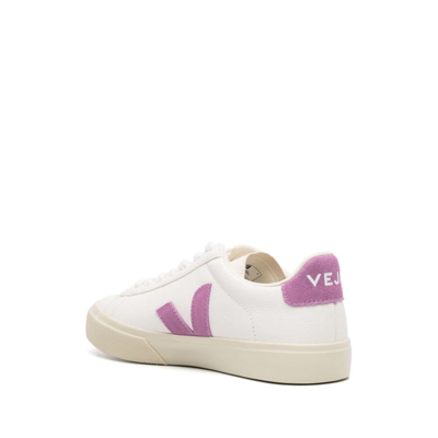 Shop Veja Sneakers In White/purple