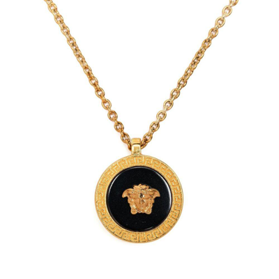 Shop Versace Jewellery In Gold/black
