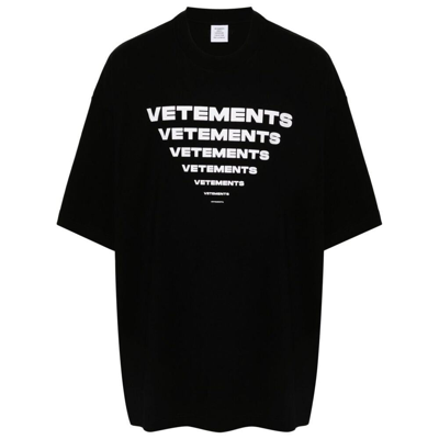 Shop Vetements T-shirts In Black