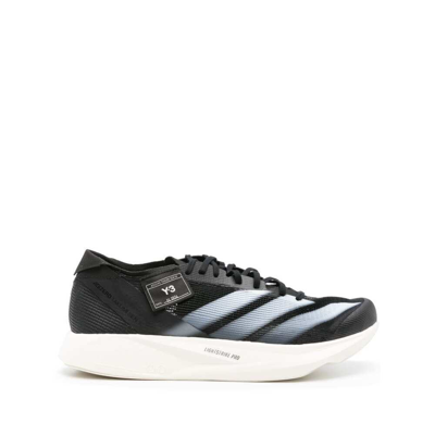 Shop Y-3 Adidas Sneakers In Black/white