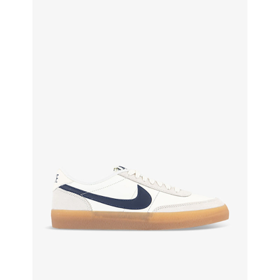 Shop Nike Mens Sail Midnight Navy Gum Y Killshot Brand-embellished Suede And Mesh Low-top Trainers