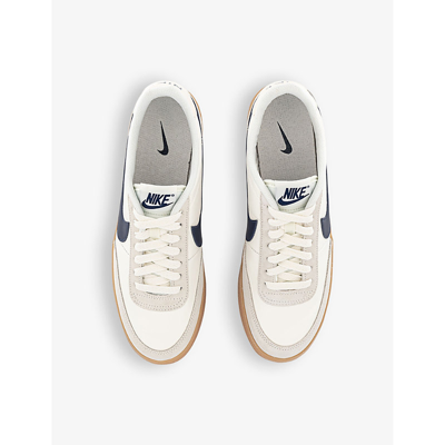 Shop Nike Mens Sail Midnight Navy Gum Y Killshot Brand-embellished Suede And Mesh Low-top Trainers