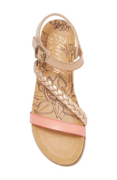 Shop Blowfish Footwear Kids' Mylo Sandal In Rose Gold/ Cashew/ Pink