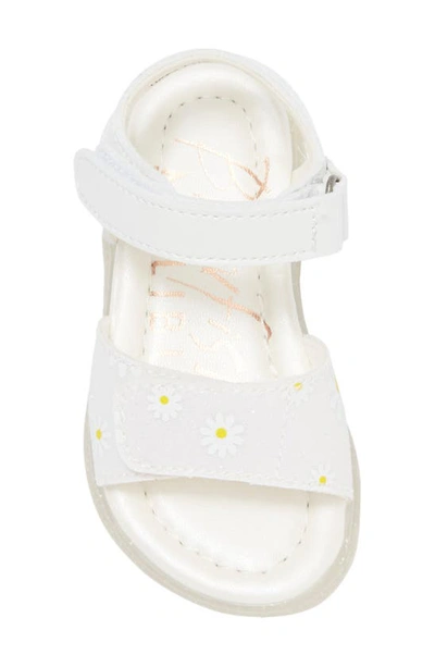 Shop Blowfish Footwear Kids' Marloon Sandal In White Glitter/ Pearl White