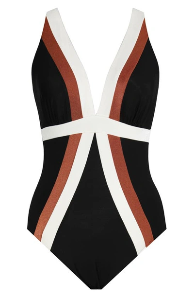 Miraclesuit Spectra Trilogy One-piece Swimsuit In Black